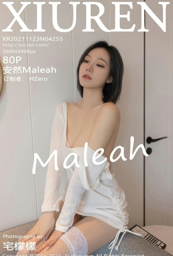 [XiuRen秀人网] No.4255 安然Maleah 洁白蕾丝袜 - [秀人套图]