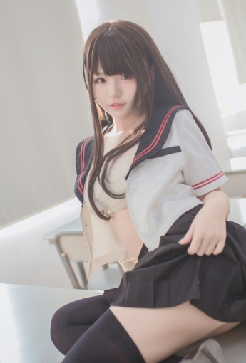 性感人气COSER Yoko宅夏Cos – 黑丝JK - COSPLAY