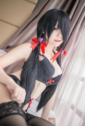 性感人气COSER Yoko宅夏Cos – 狂三内衣 - COSPLAY
