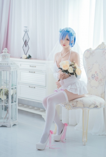 [Cosplay]面饼仙儿 - 花嫁蕾姆 - COSPLAY
