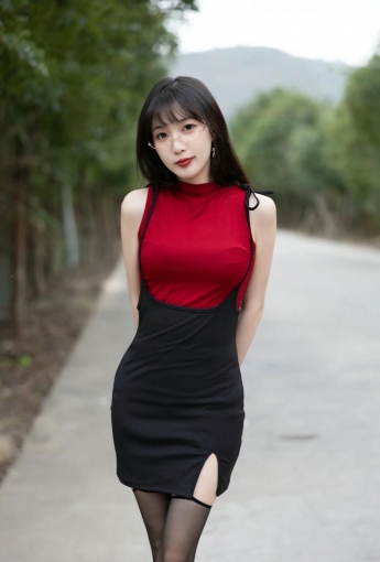 林星闌 紅衣黑絲【85P】 - 網絡美女