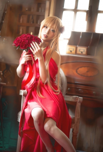 切切celia - 刀劍神域 亞絲娜 禮服 - [秀人套图]