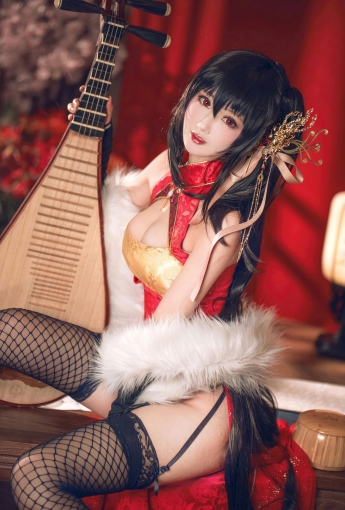羽生三未 - 碧藍航線 大鳳 旗袍【21P】 - [秀人套图]