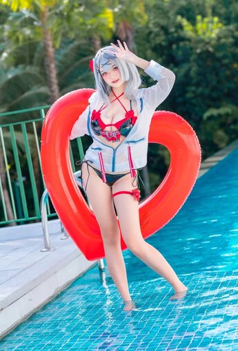 Xiaoyukiko - 沙花叉庫洛艾 水著 【21P】 - COSPLAY [21P]