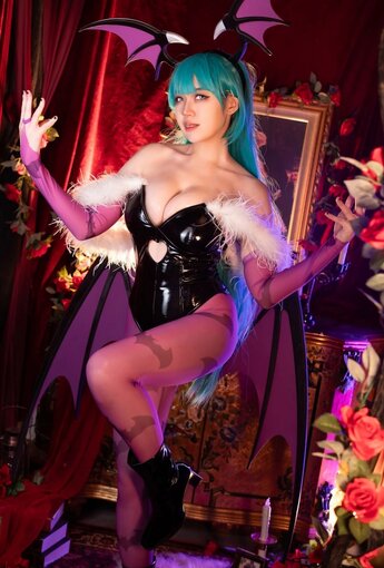 Hatori Sama - Morrigan Darkstalkers 【39P】 - COSPLAY [39P]