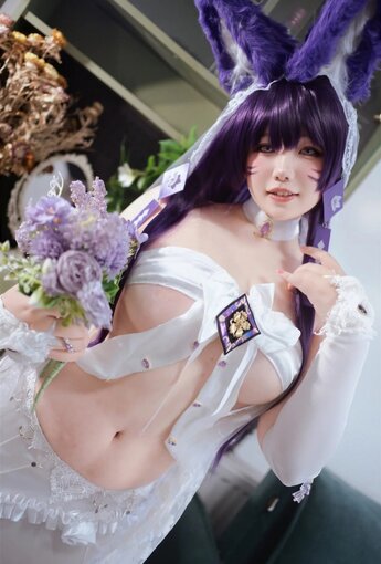 阿半今天很開心 - 碧藍航線 武藏誓約花嫁 婚紗 【75P】 - COSPLAY [75P]