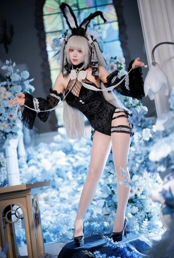 九言 - 碧藍航線 可畏 兔女郎【48P】 - COSPLAY [48P]