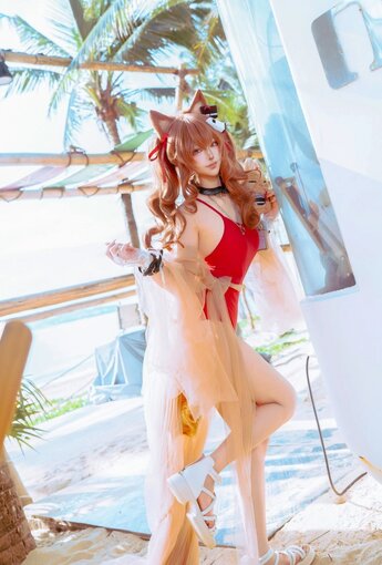 Tsuki 月隱 - 安傑麗娜泳裝 【44P】 - COSPLAY [44P]