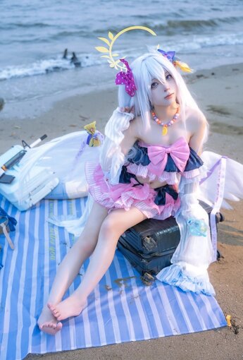 矢量魚 - 蔚藍檔案 白洲梓 泳裝 【29P】 - COSPLAY [29P]